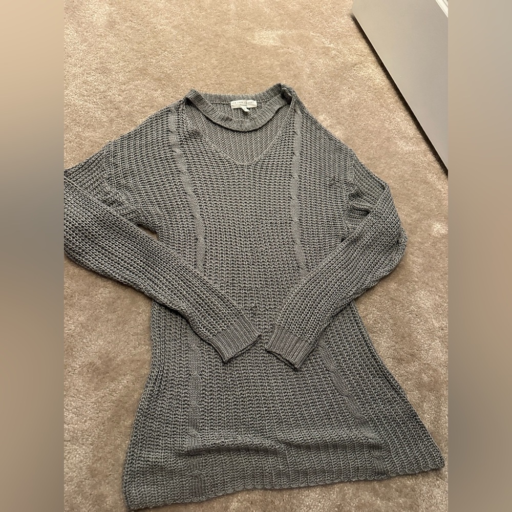Crochet sweater dress